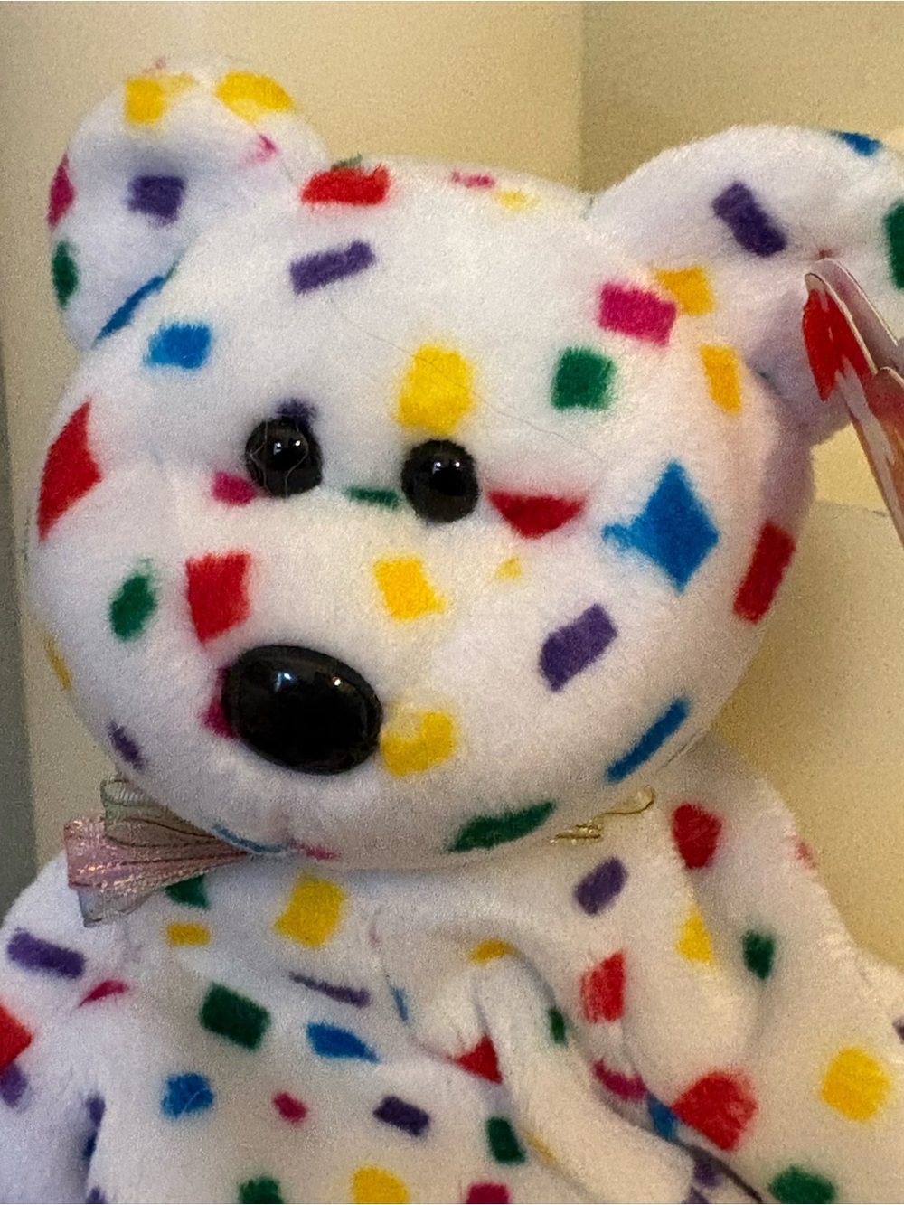 Ty Beanie Baby - TY2K the Confetti Bear (8.5 Inch) New Tags Stuffed Animal Toy